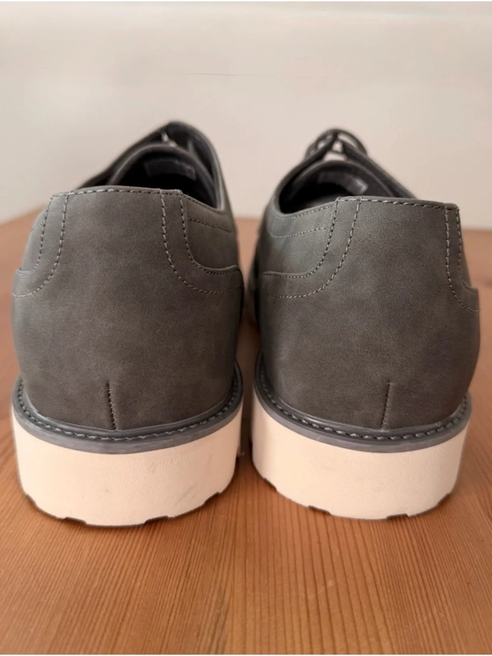 Bruno Marc Men’s Gray Lug Sole Oxford Shoes Size 12 NWOB